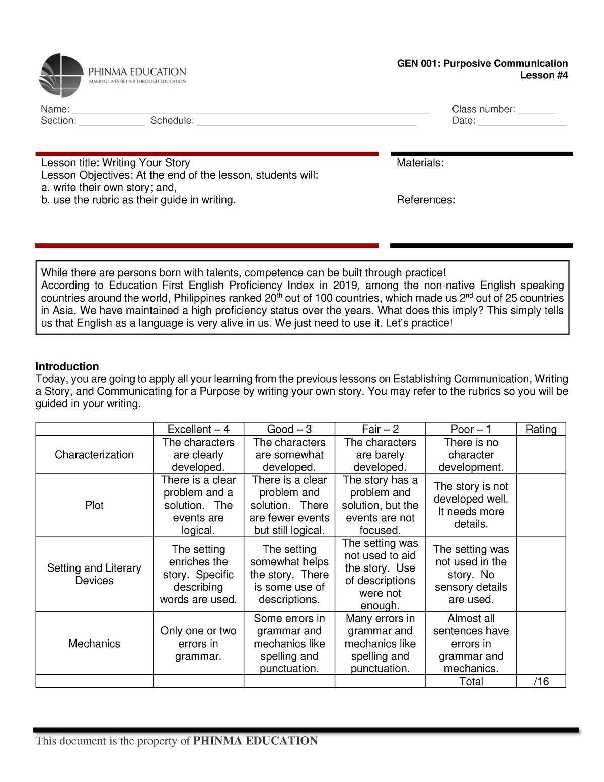 Copy Of SAS 4- GEN 001 - Yes - GEN 001: Purposive Communication Lesson ...