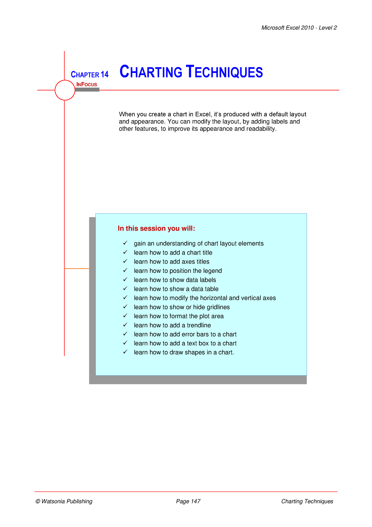 Charting techniques - CHAPTER 14 CHARTING TECHNIQUES When you create a