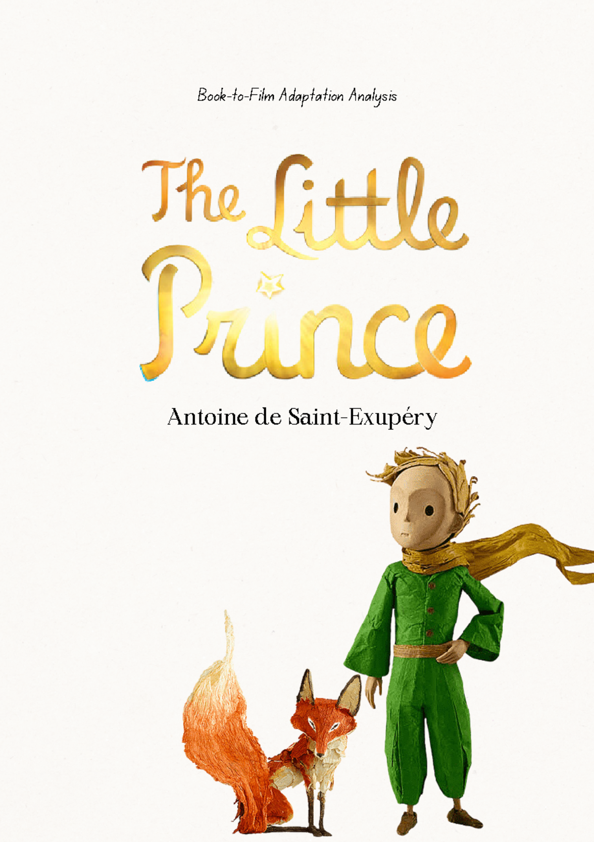 Loria Book-to-Film Adaptation Analysis - Antoine de Saint-Exupéry 