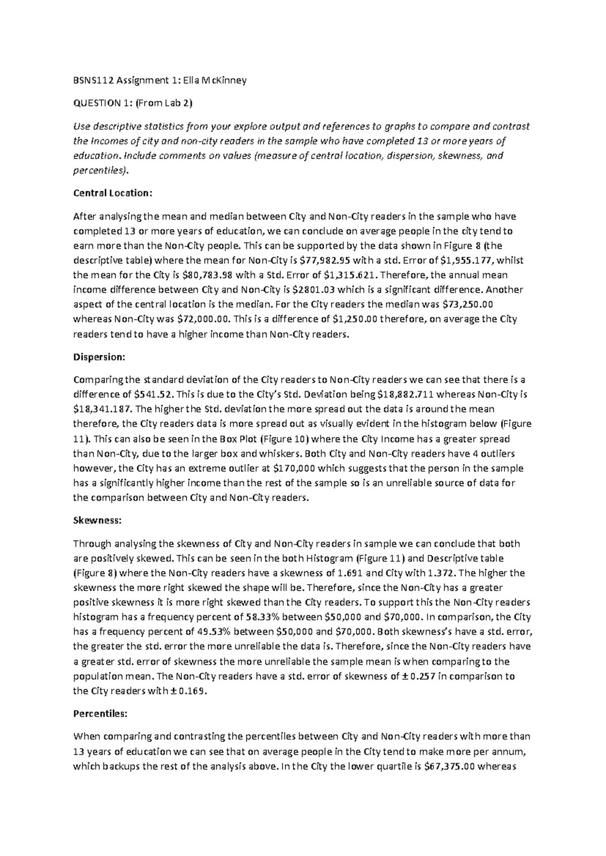 BSNS112+Assignment+1 - BSNS112 Assignment 1: Ella McKinney QUESTION 1 ...