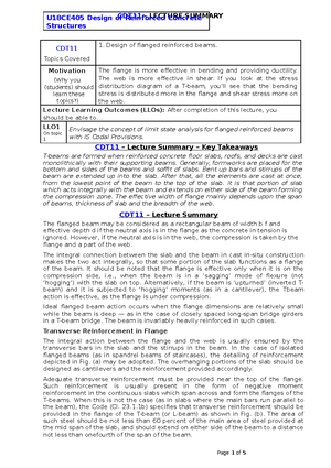 10- design and reinforcement - CDT21 - LECTURE SUMMARY CDT Topics ...