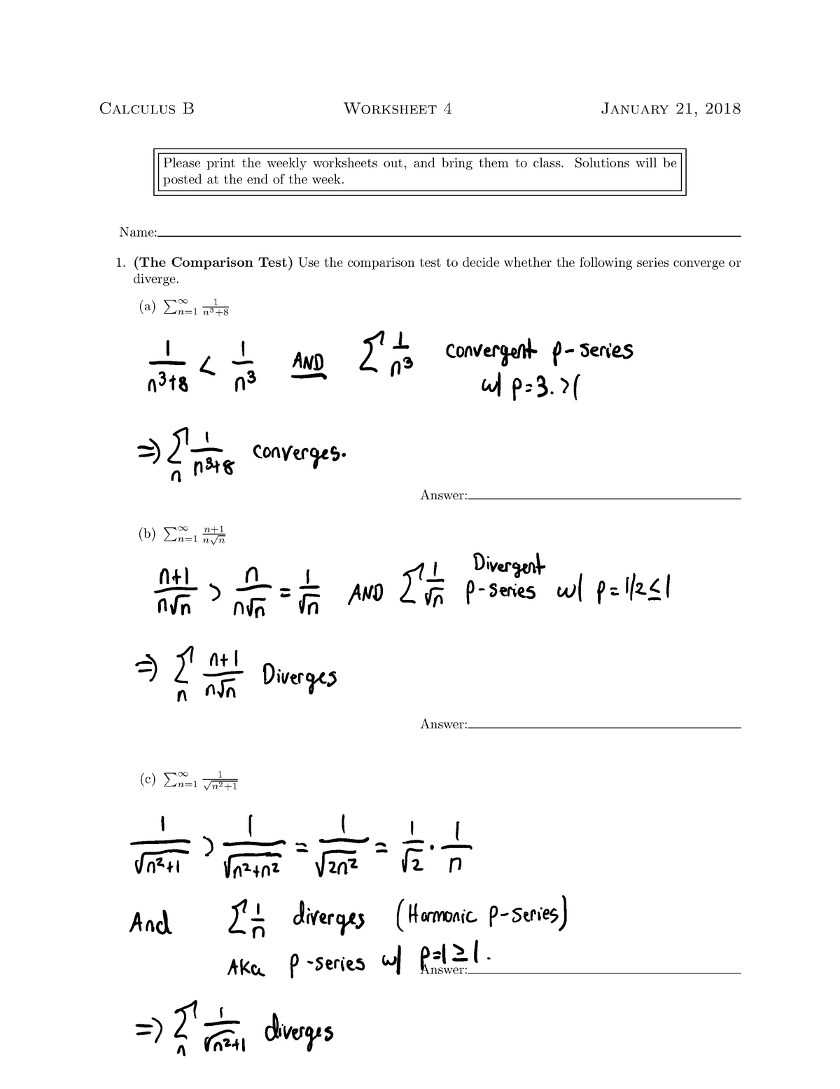 Worksheet%2B4+2 - A Worksheet Assignment - Calculus B Worksheet 4 ...