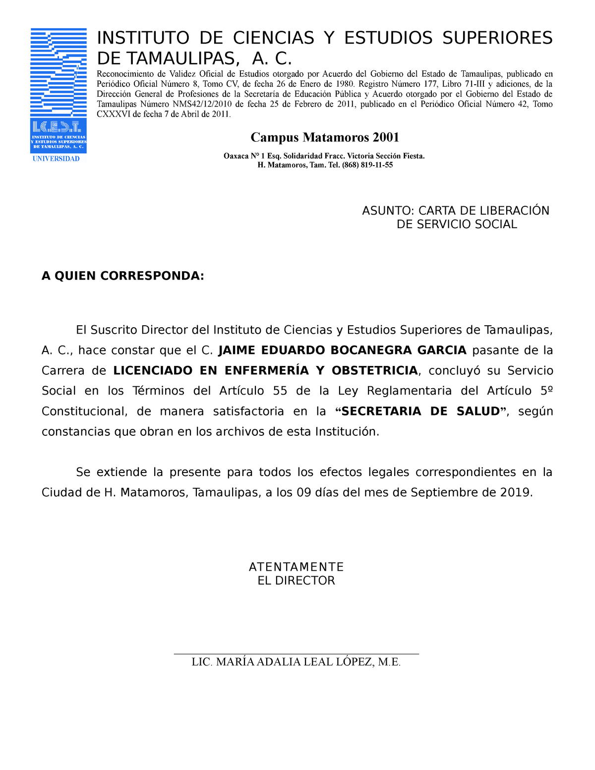 Carta De Liberacion De Servicio Social Ejemplos Y Formatos Mobile Images 3717