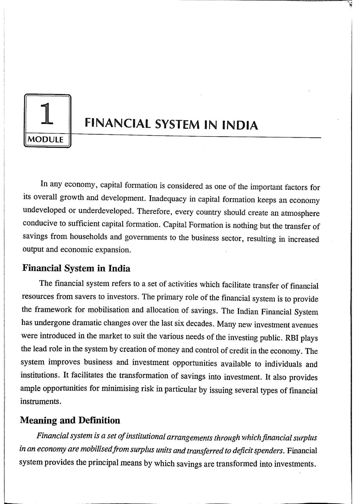 Indian Financial Market - Indian Financial System - Studocu