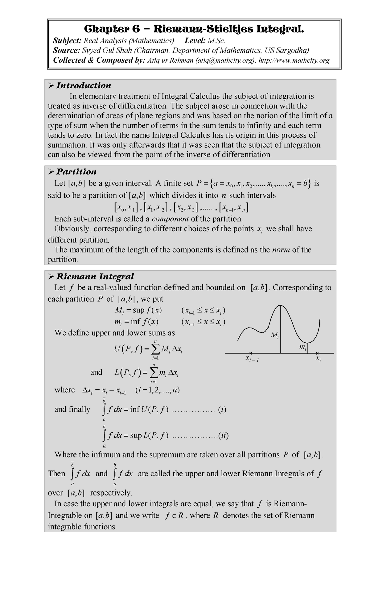 Chap 06 Real Analysis Mathematics Iii Studocu