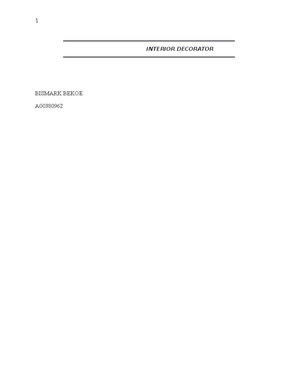 Interior Design - Bismark 18 - 1 INTERIOR DECORATOR BISMARK BEKOE ...