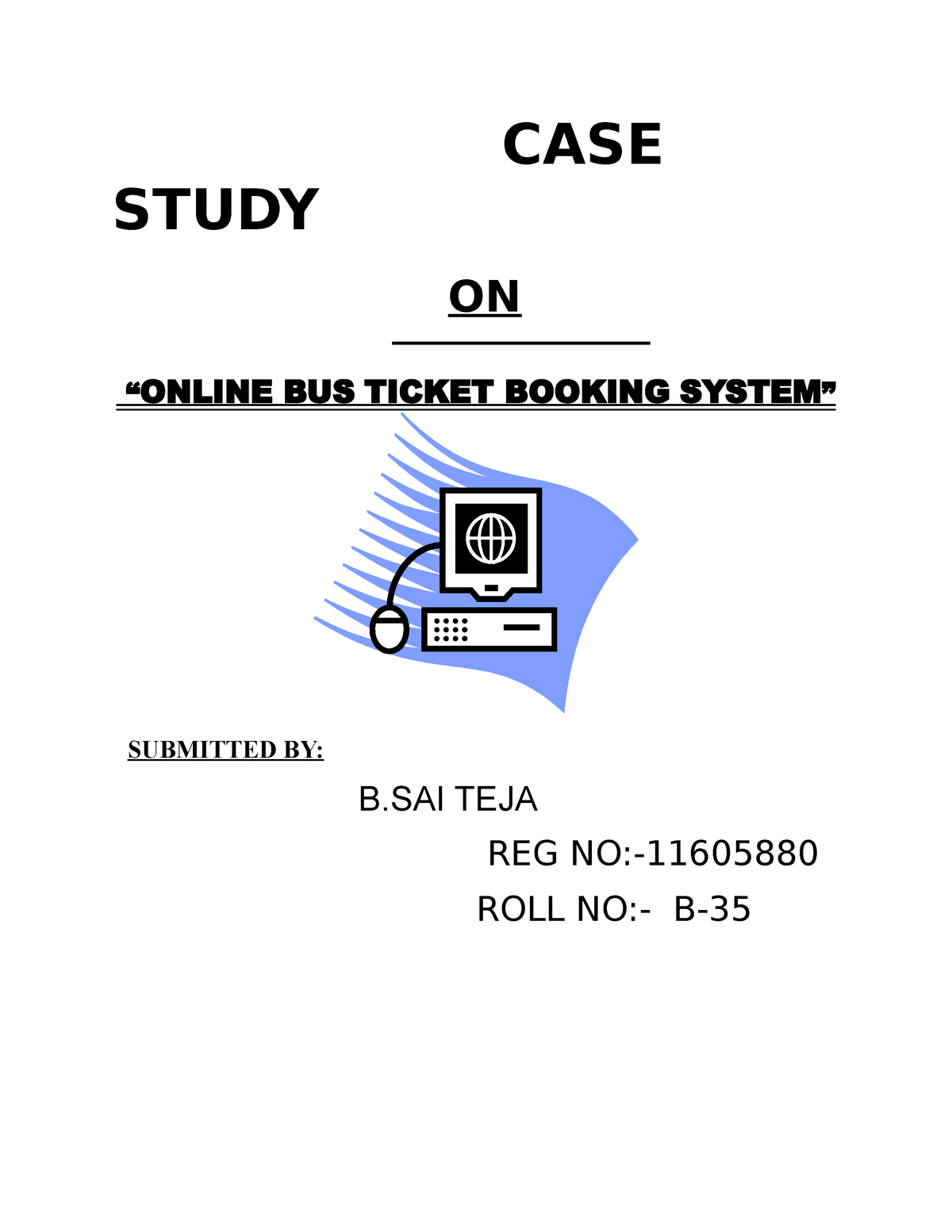 case study online ticket