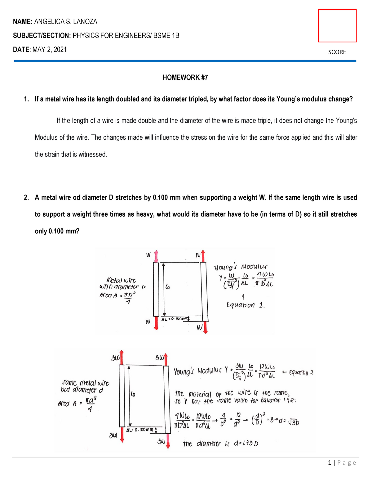 mastering physics homework 7