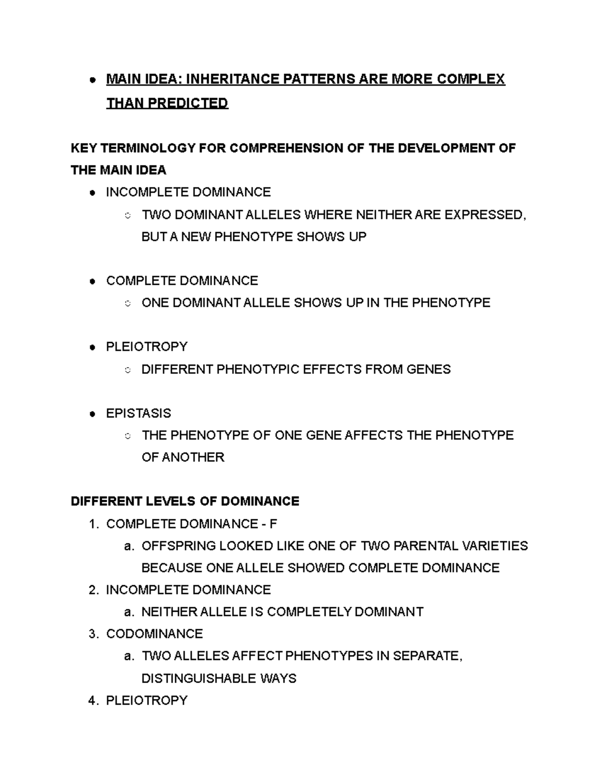 ON Inheritance Patterns - MAIN IDEA: INHERITANCE PATTERNS ARE MORE ...
