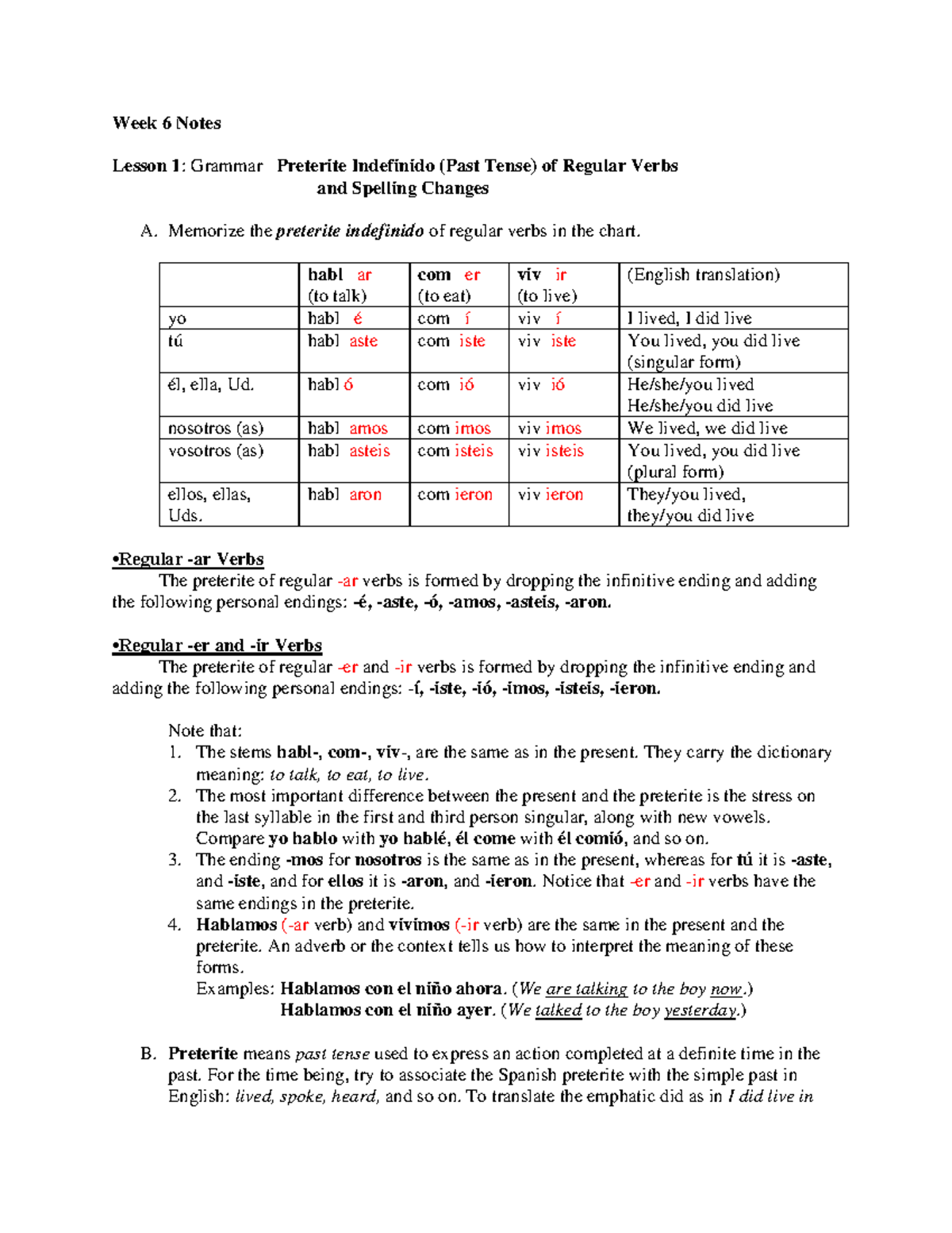 week-6-notes-about-the-past-tense-of-regular-verbs-ending-in-ar-er