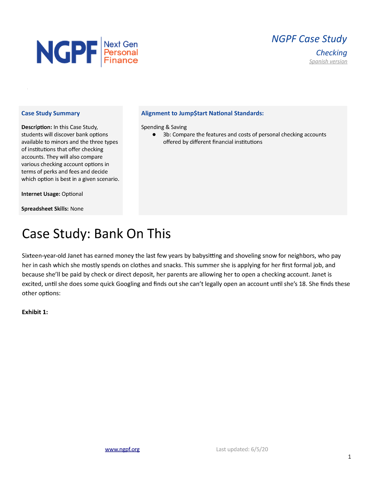 ngpf case study managing credit answer key