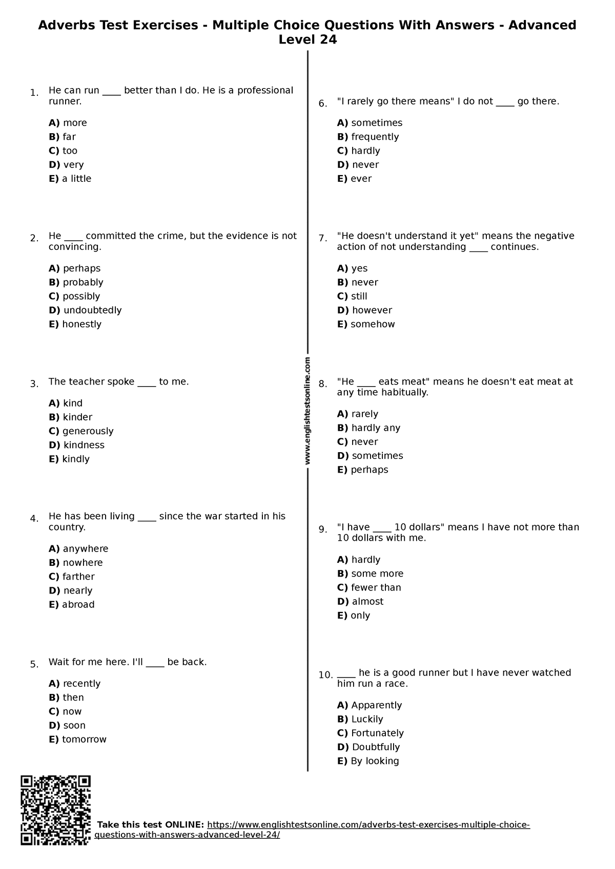 523 adverbs-test-exercises-multiple-choice-questions-with-answers ...