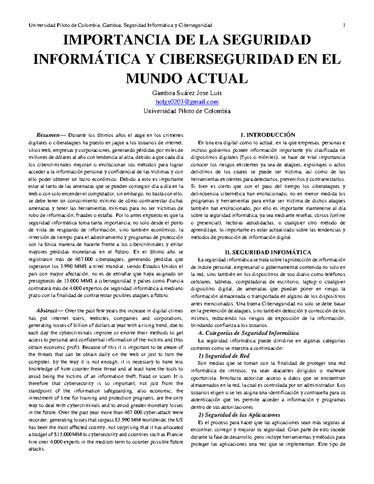 Importancia DE LA Seguridad Informática Y Ciberseguridad EN EL Mundo ...