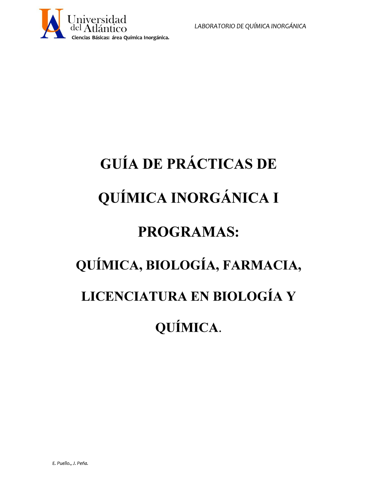 Practicas De Qu Mica Inorg Nica General Final Qu Mica Inorg Nica