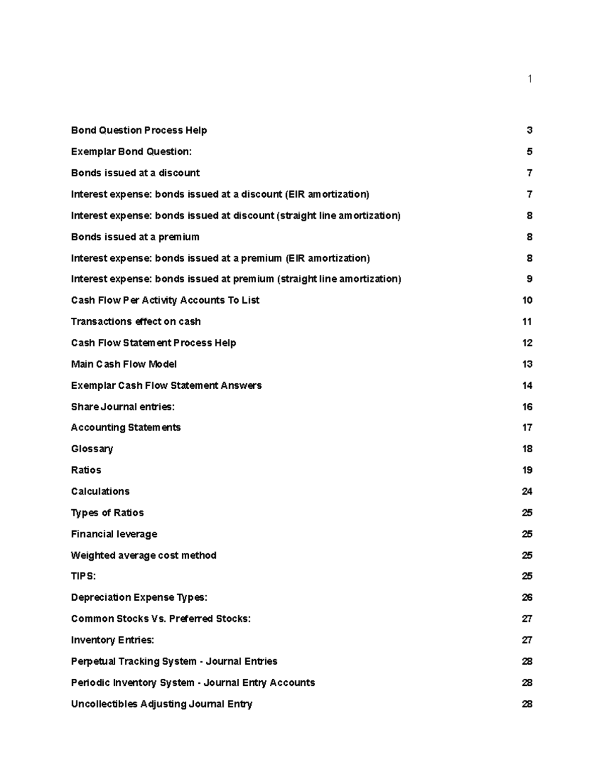 Copy of BU127 Final Cheat Sheet Good Copy - Bond Question Process Help ...