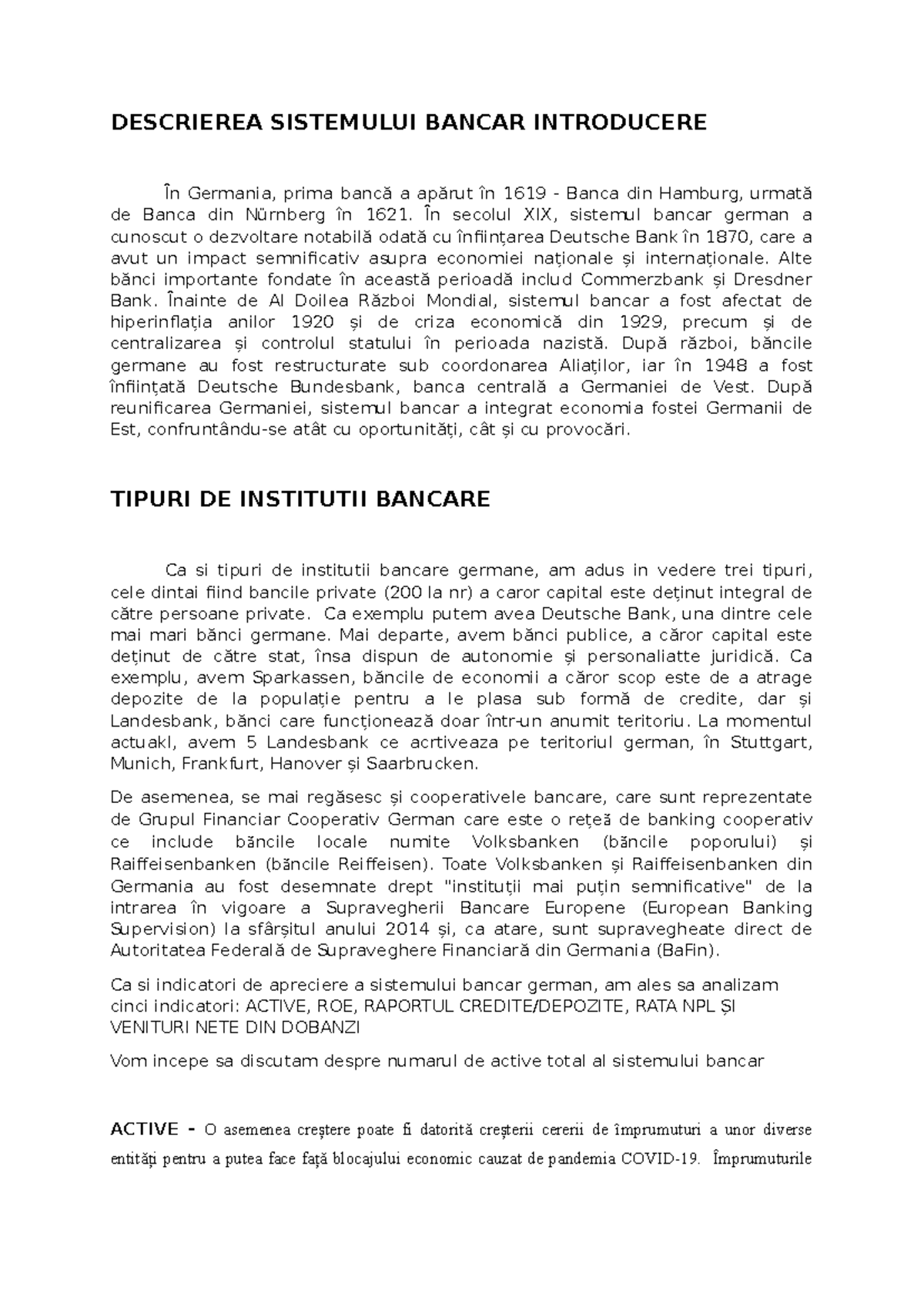 Poezie sob - sisteme si operatiuni bancare - DESCRIEREA SISTEMULUI ...