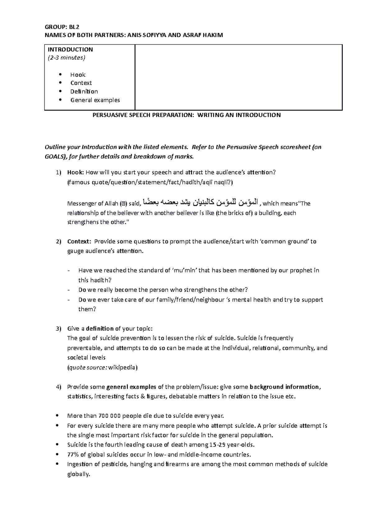 Latest Persuasive Speech Preparation - Drafting Your Introduction ...