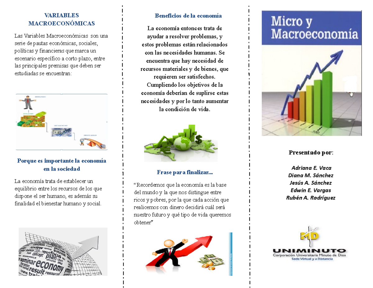 Folleto - VARIABLES MACROECONÓMICAS Las Variables Macroeconómicas Son ...