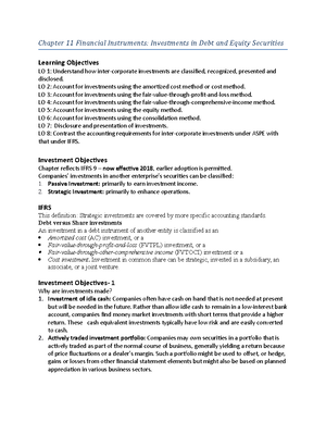 Chapter 11 - Notes - INTRODUCTION The cash flow associated with an ...