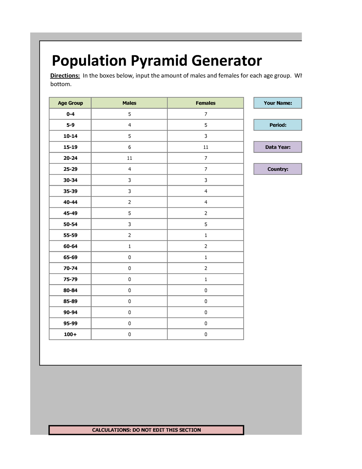 population pyramid generator