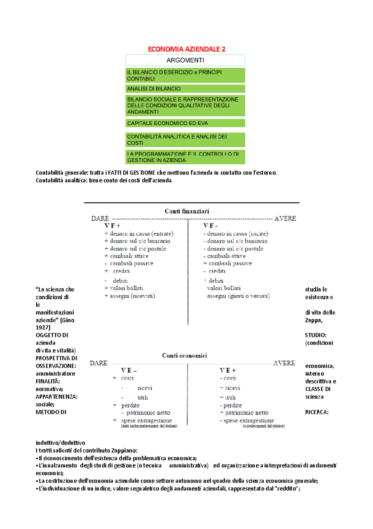 Economia Aziendale 2 - ECONOMIA AZIENDALE 2 Contabilità Generale ...