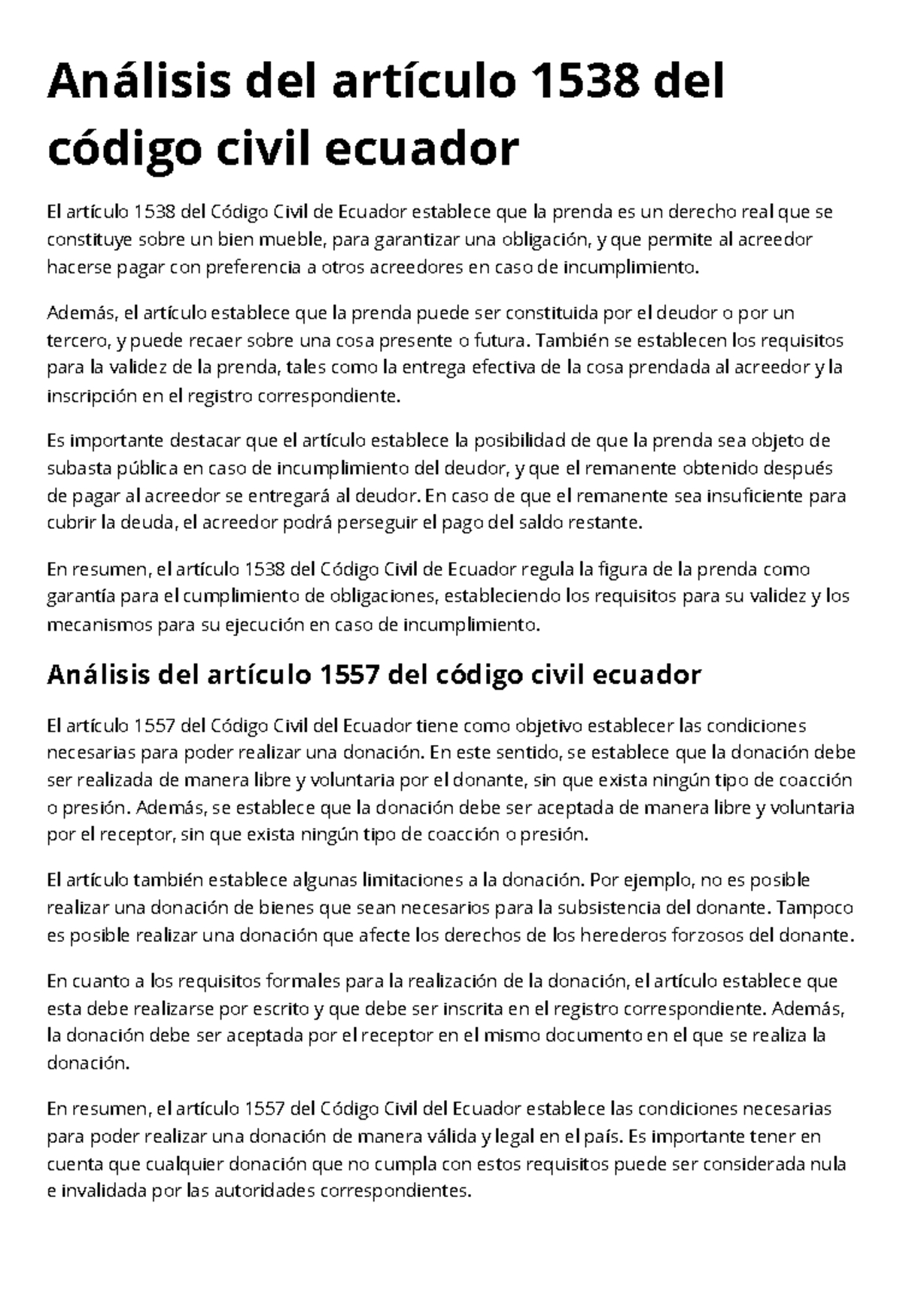 Análisis del artículo 1538 del código civil ecuador 20230928 142432 ...
