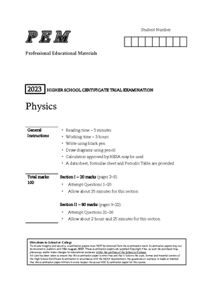 Neap 2023 Chem sols - Chem past paper - Neap Neap ® Education (Neap