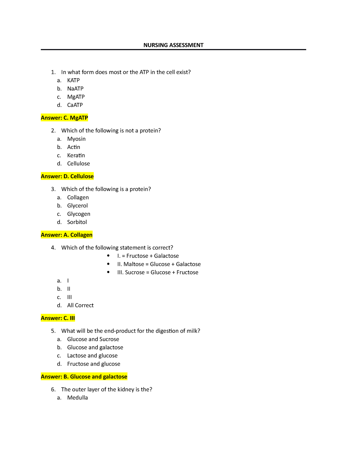 nursing-entrance-exam-assessment-question-and-answer-and-reviewer