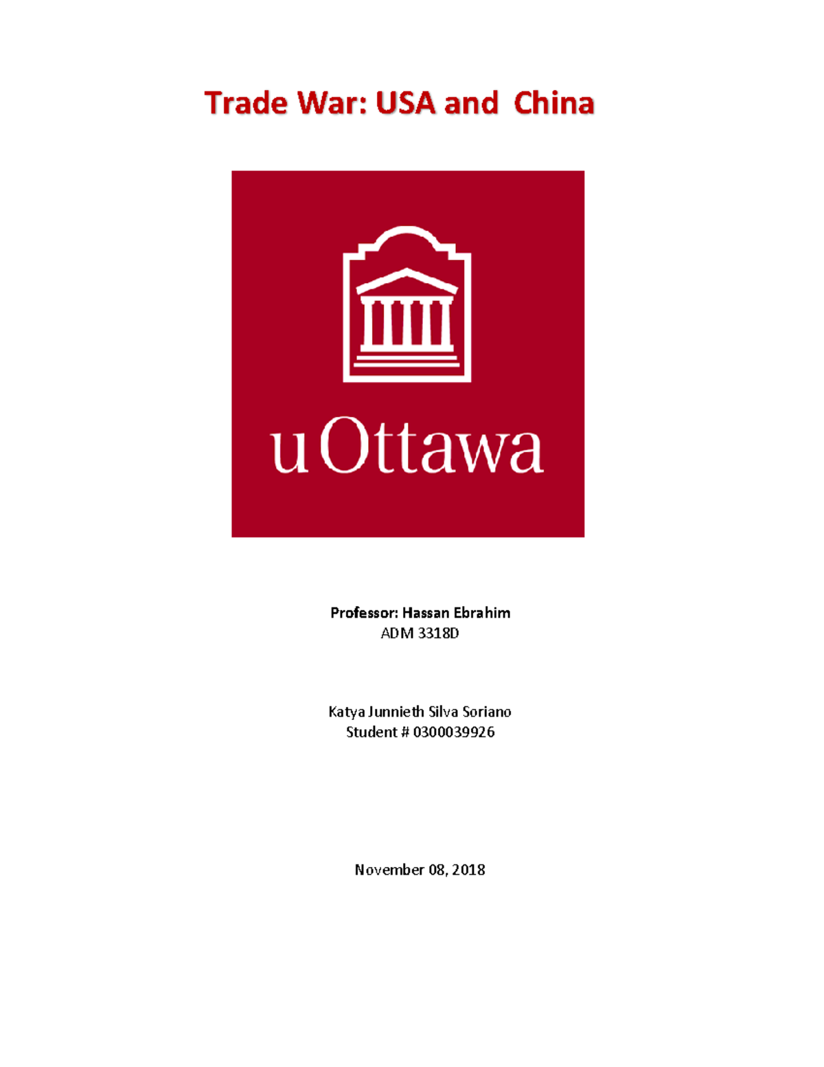 Trade war thesis picture