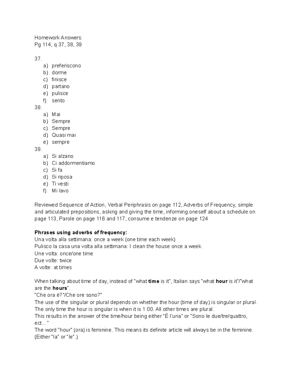 Ita+week+7+monday - notes - Homework Answers: Pg 114, q 37, 38, 39 a ...
