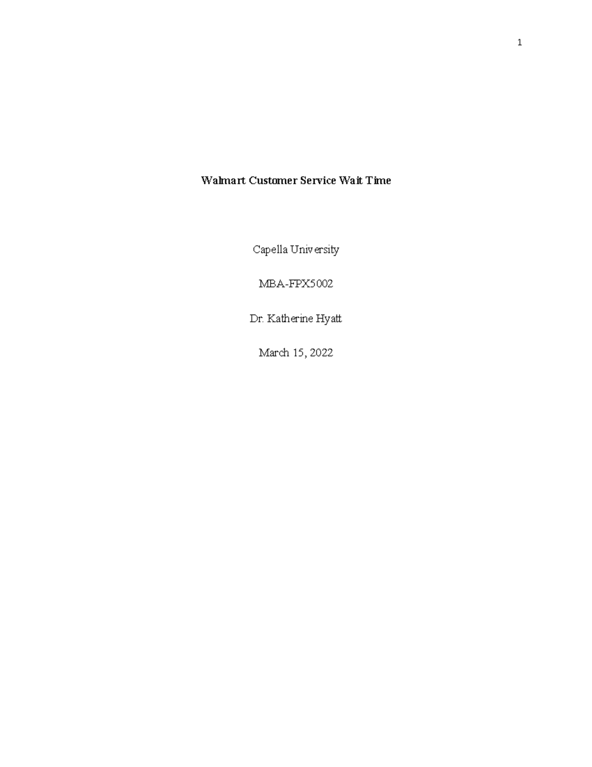 mba-fpx5002-assessment-1-2-walmart-customer-service-wait-time-capella