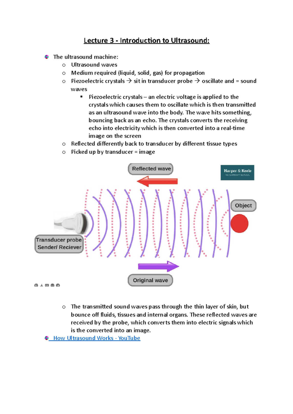 Lecture 3 - Introduction To Ultrasound - Lecture 3 - Introduction To ...