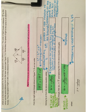 6 - Relativity & Modern Physics Notes - PHY 201 - Studocu