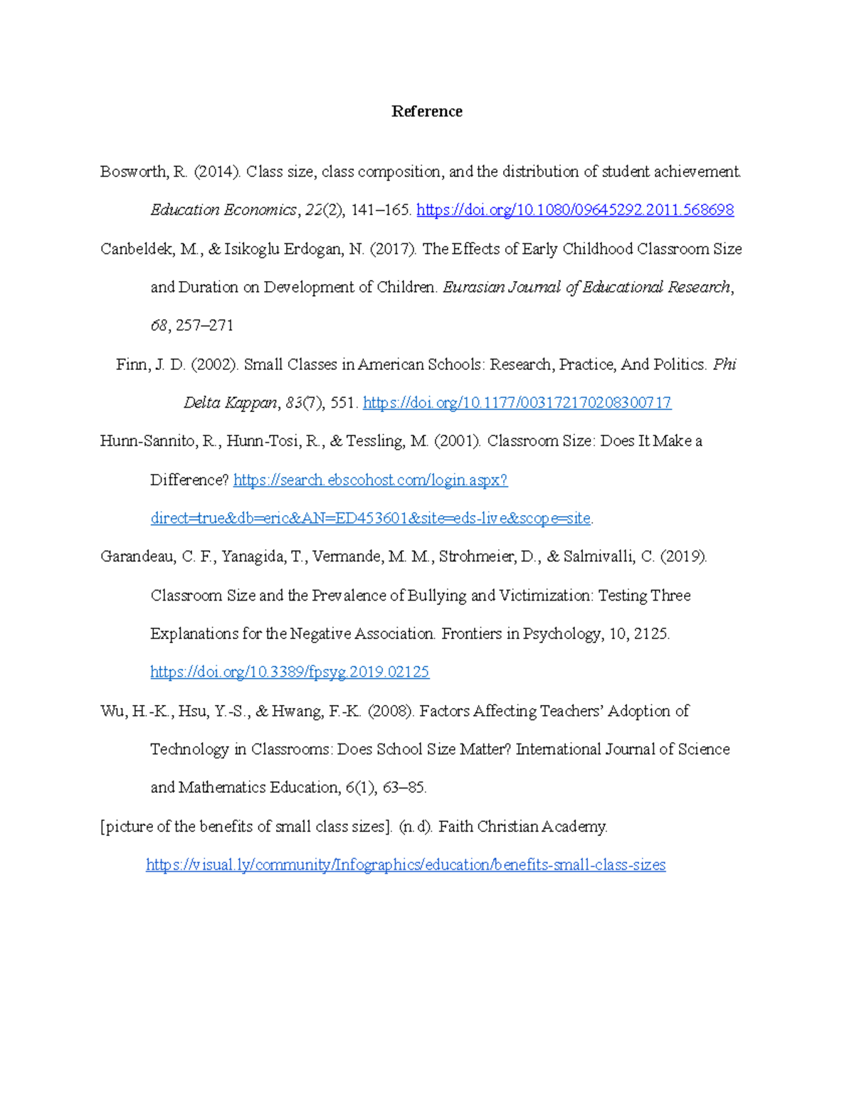 References for intro to com 2 - Reference Bosworth, R. (2014). Class ...
