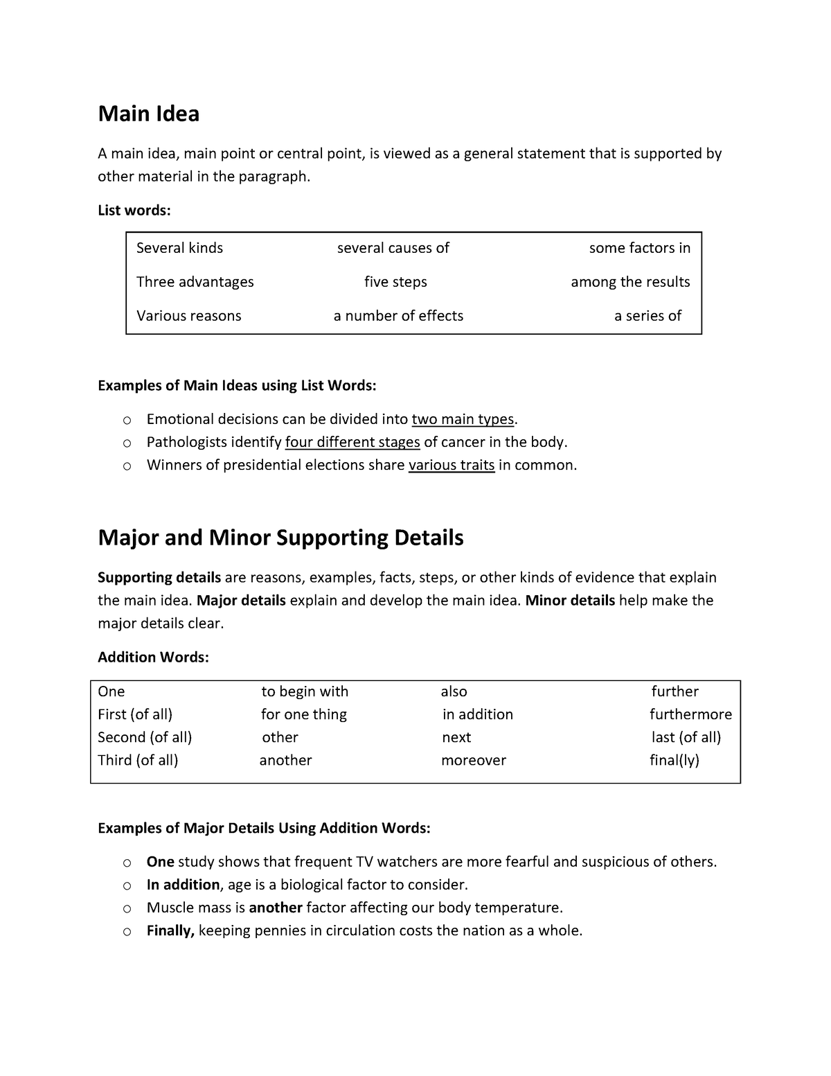 english-reading-training-main-idea-a-main-idea-main-point-or-central