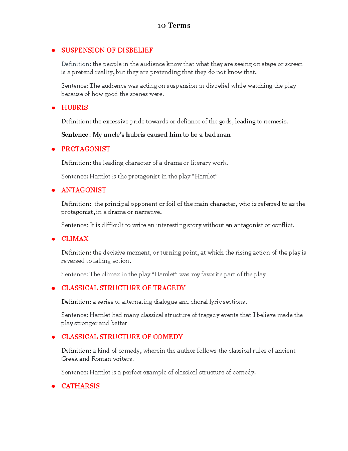 10 terms midterm 2 helps prepare for exams! 10 Terms SUSPENSION OF