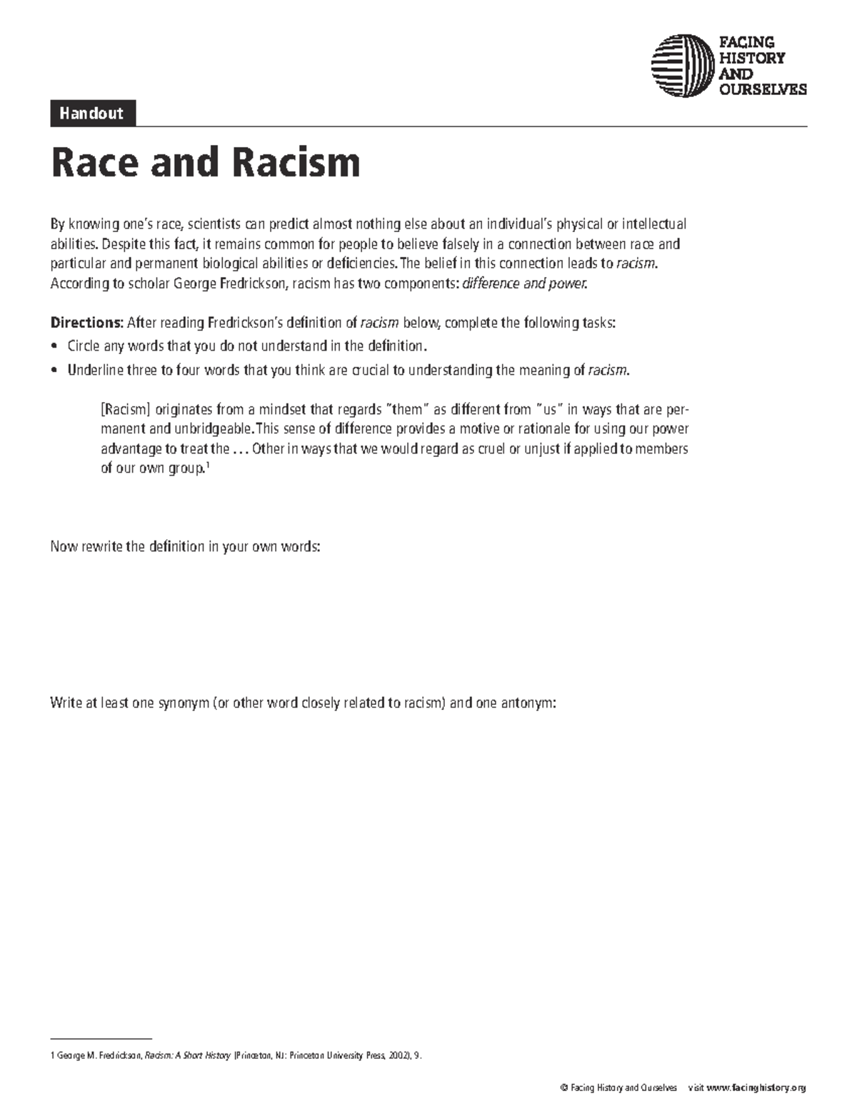 Race And Racism - USEFUL WHEN TEACHING GRADE 9 HISTORY - Race And ...