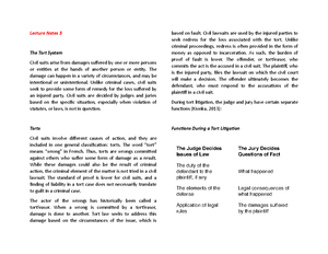 Lecture Notes 6 - Employment and Labor Law - Business Law and ...