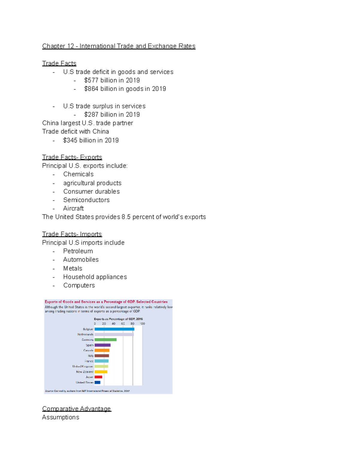 Chapter 12 - International Trade and Exchange Rates - trade partner ...