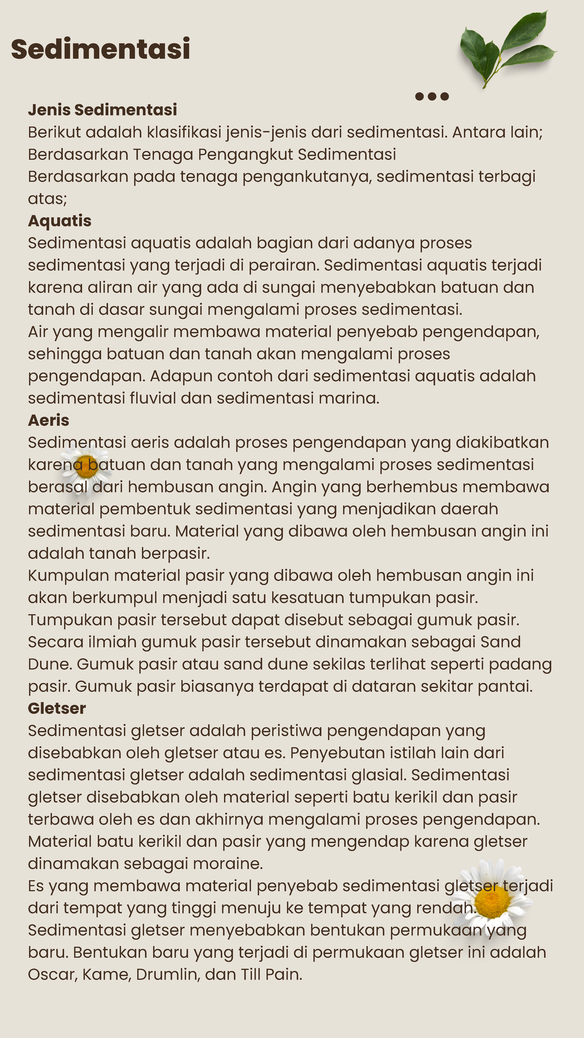 10. Jenis Sedimentasi - Jenis Sedimentasi Berikut Adalah Klasifikasi ...