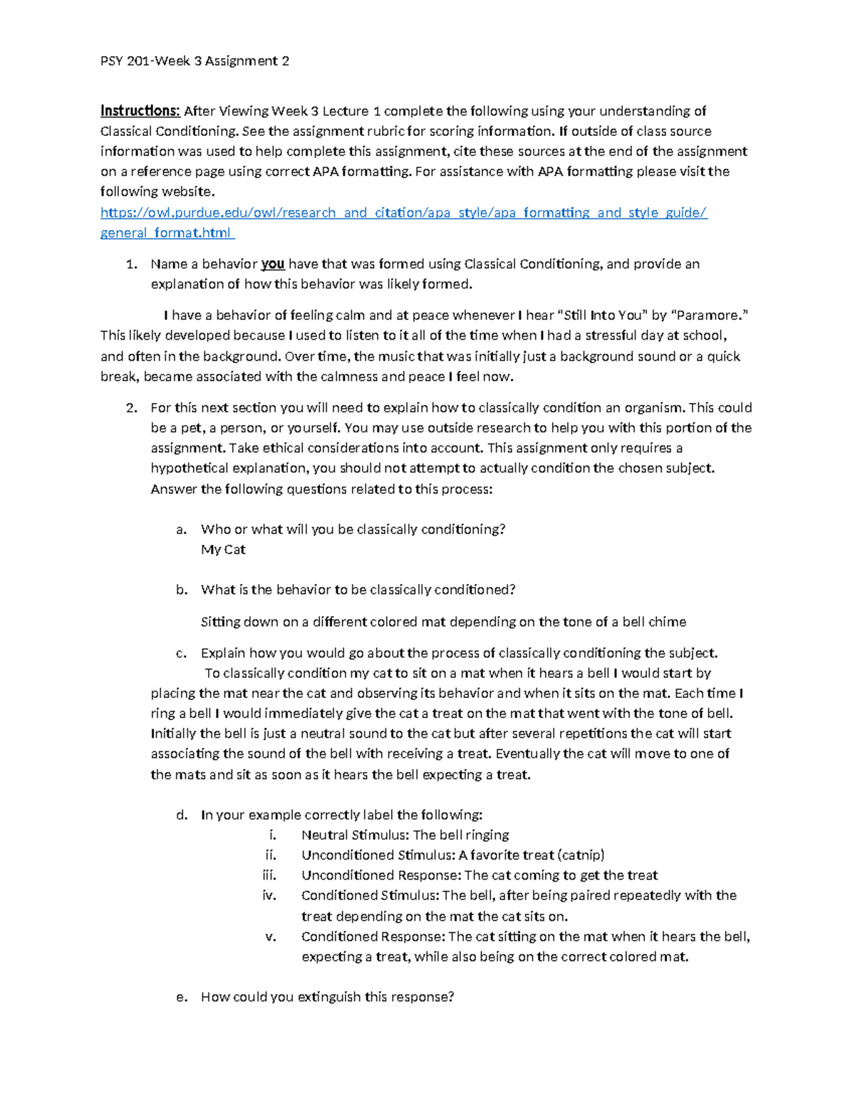 W3a2 PSY 201 - PSY 201 - PSY 201-Week 3 Assignment 2 Instructions ...