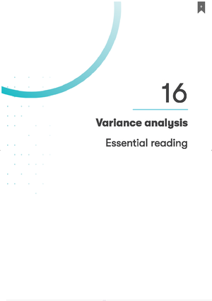 Extra Note Variance Analysis - Management Accounting - Studocu