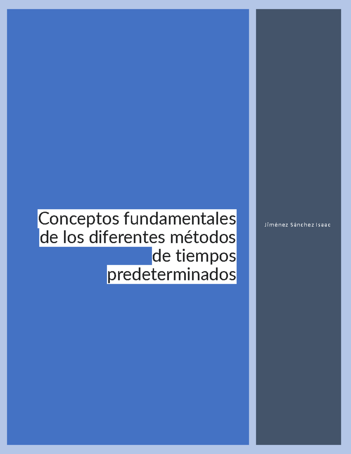 1.1. Conceptos fundamentales de los diferentes métodos de tiempos ...