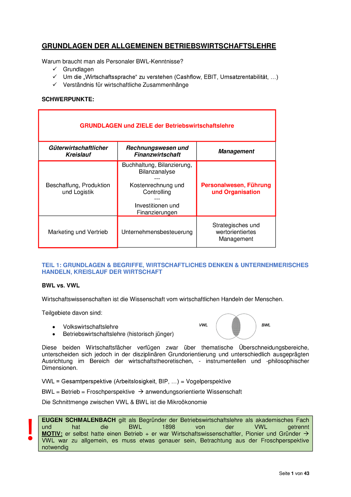 Zusammenfassung ABWL WS 2021 - GRUNDLAGEN DER ALLGEMEINEN ...