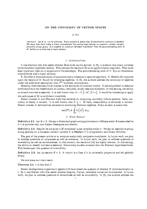 ON Volterra’S Conjecture - ON VOLTERRA’S CONJECTURE K. WU Abstract. Let ...