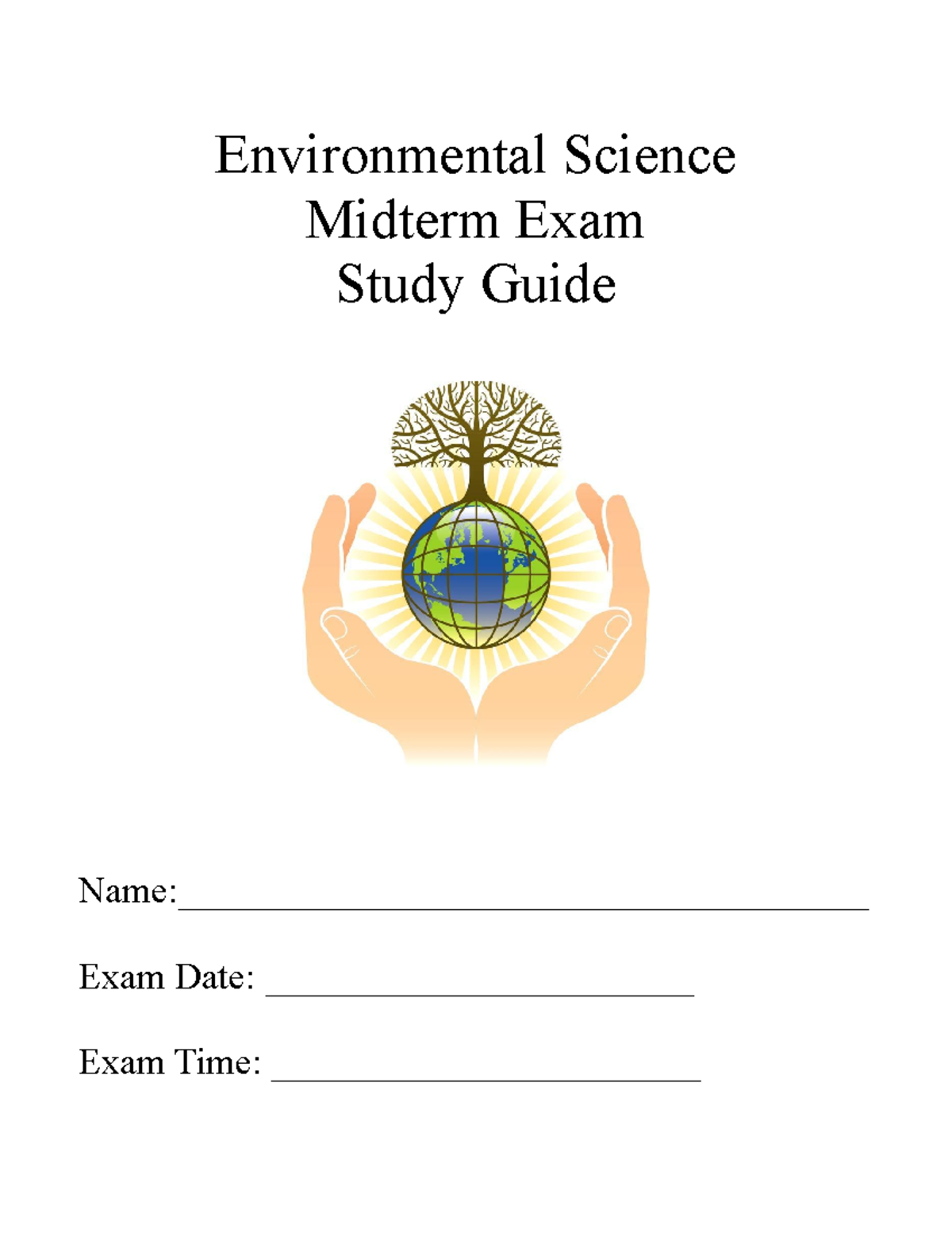 Copy Of Environmental Science Midterm Exam Review (2022 ...