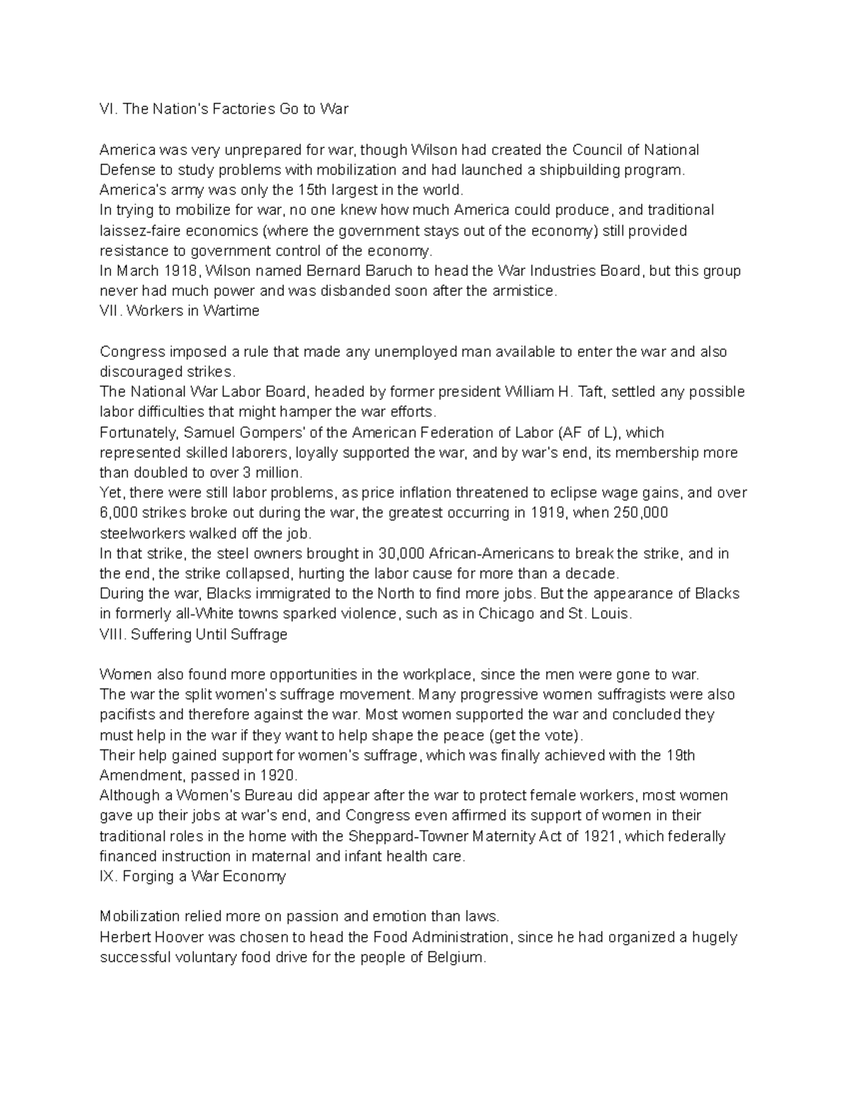 History note 177* These are my details notes for this class. VI