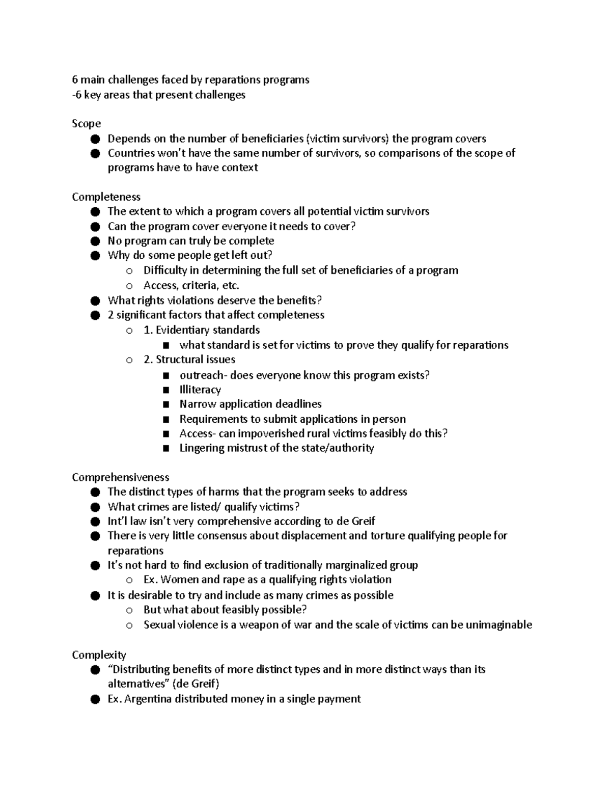 6 aspects of reparations - 6 main challenges faced by reparations ...