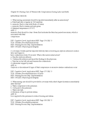 Chapter 04 Prenatal Care And Adaptations To Pregnancy - Chapter 04 ...