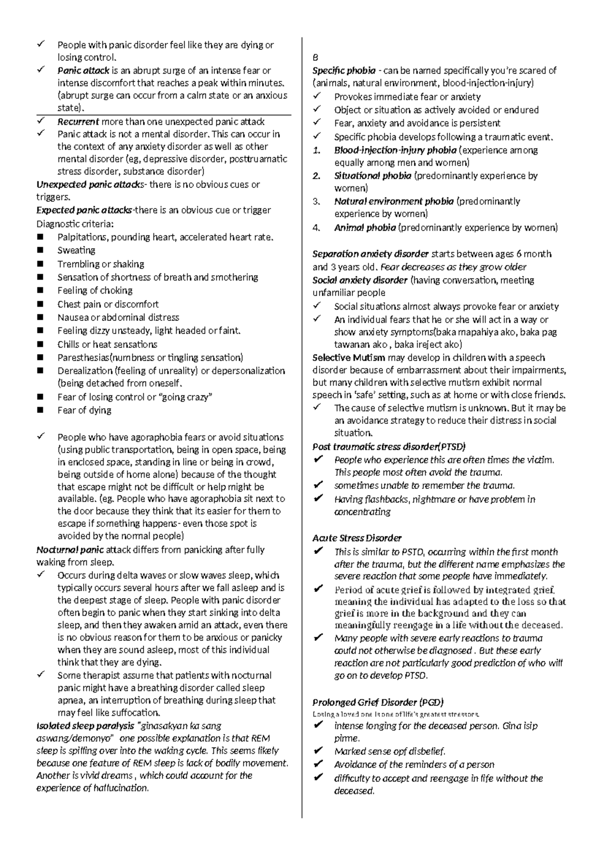 Abpsych script 2 - People with panic disorder feel like they are dying ...